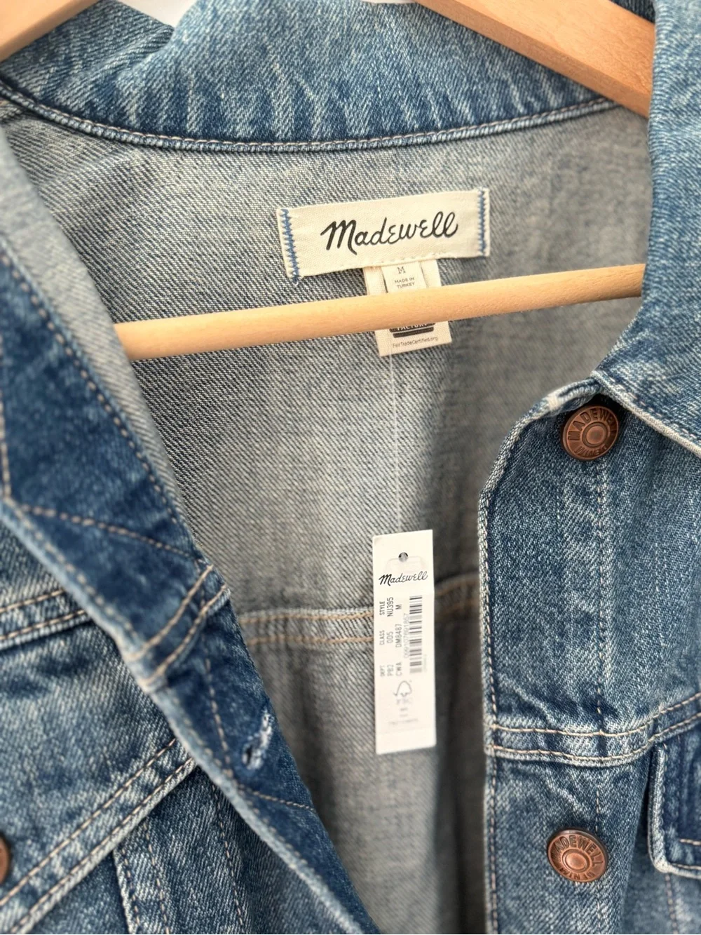 NWT Madewell Crop Jean Trucker Jacket